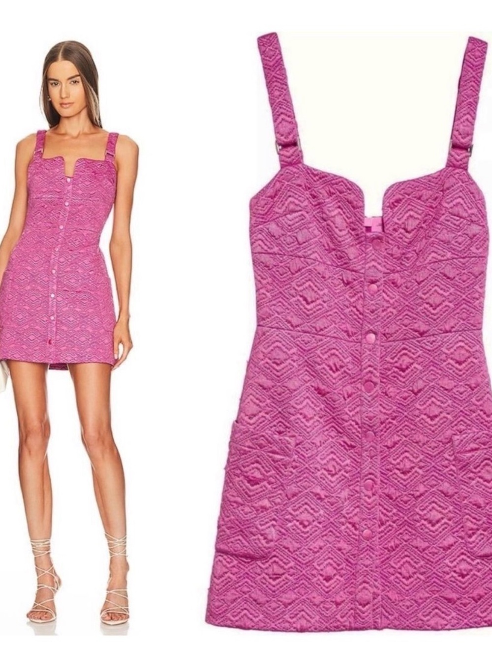 Alexis Dresses | Alexis Aurelie Mini Dress Fuchsia Size Medium | Color: Pink